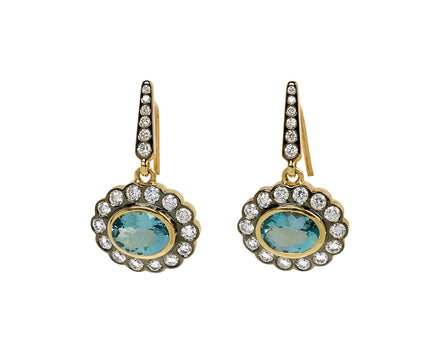 Aquamarine and Diamond Lexie Earrings