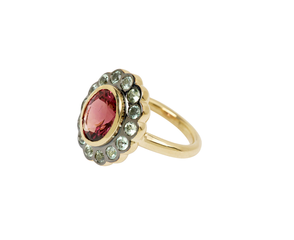 Pink Tourmaline and Alexandrite Alix Ring