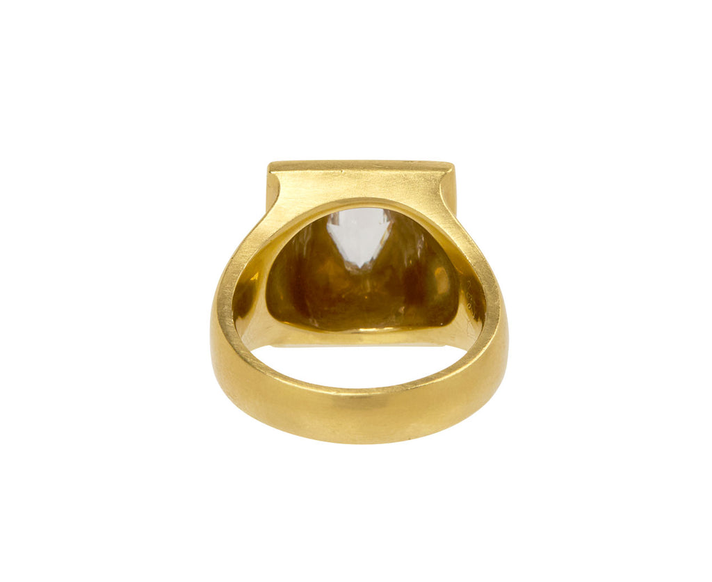 Diamond Hex Portrait Ring
