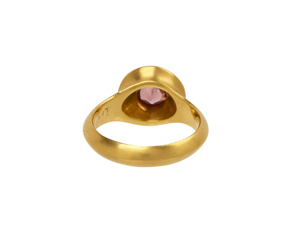 Champagne Garnet Saturn Ring