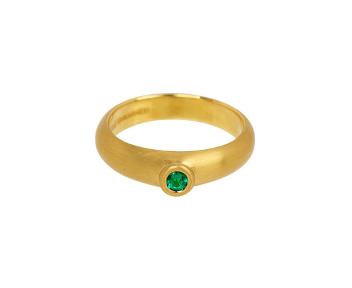Emerald Tiny Donut Ring