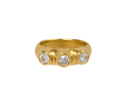 Antique Diamond Three Stone Band