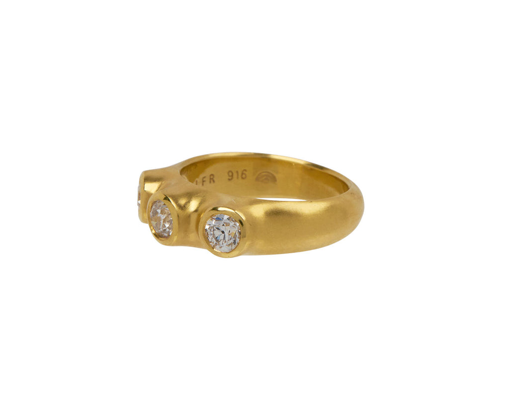 Antique Diamond Three Stone Band