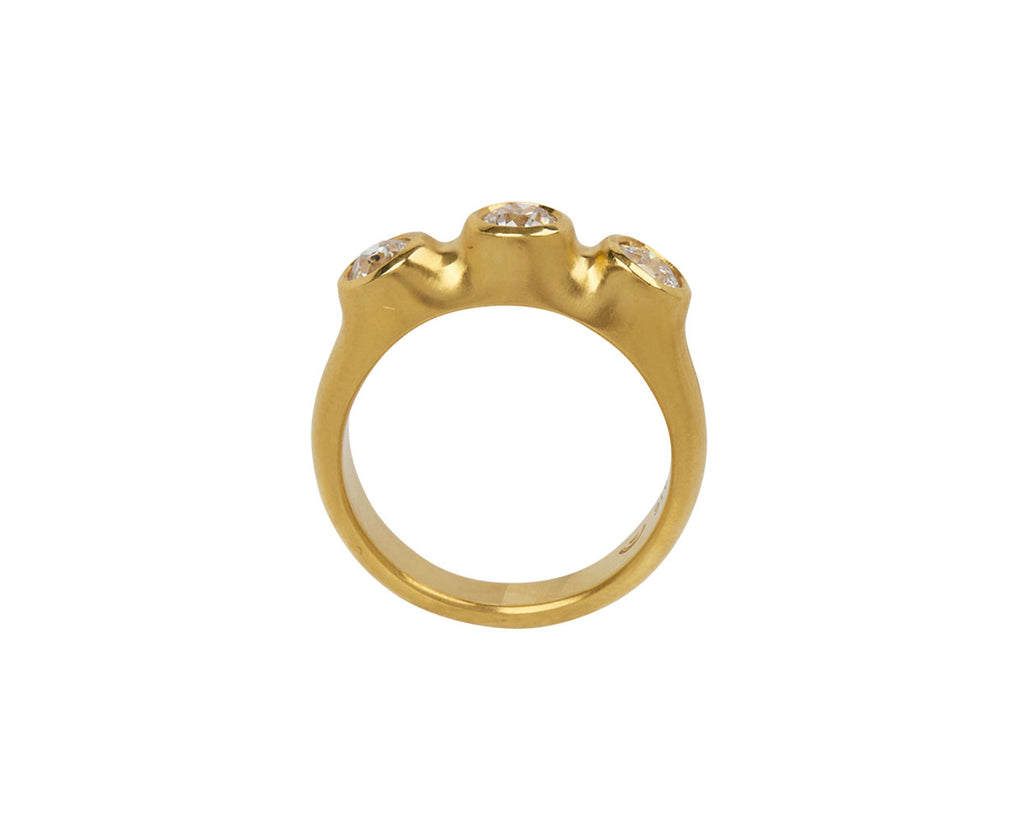 Antique Diamond Three Stone Band