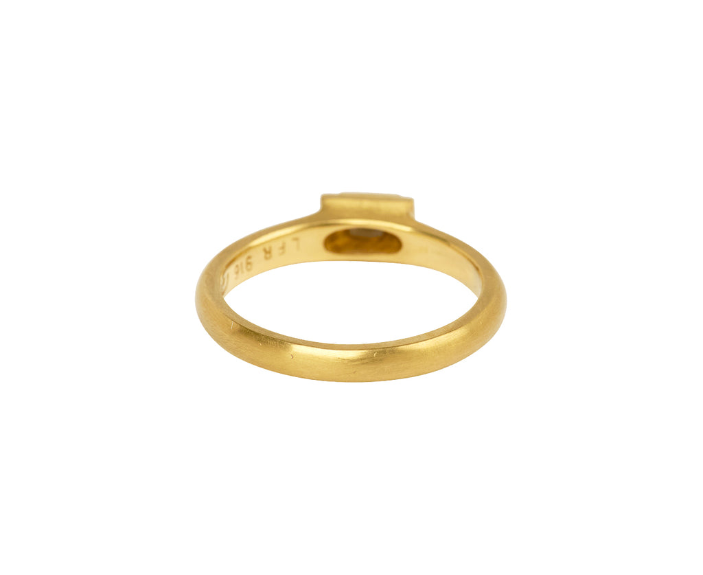 Blue Sapphire Tiny Portrait Ring