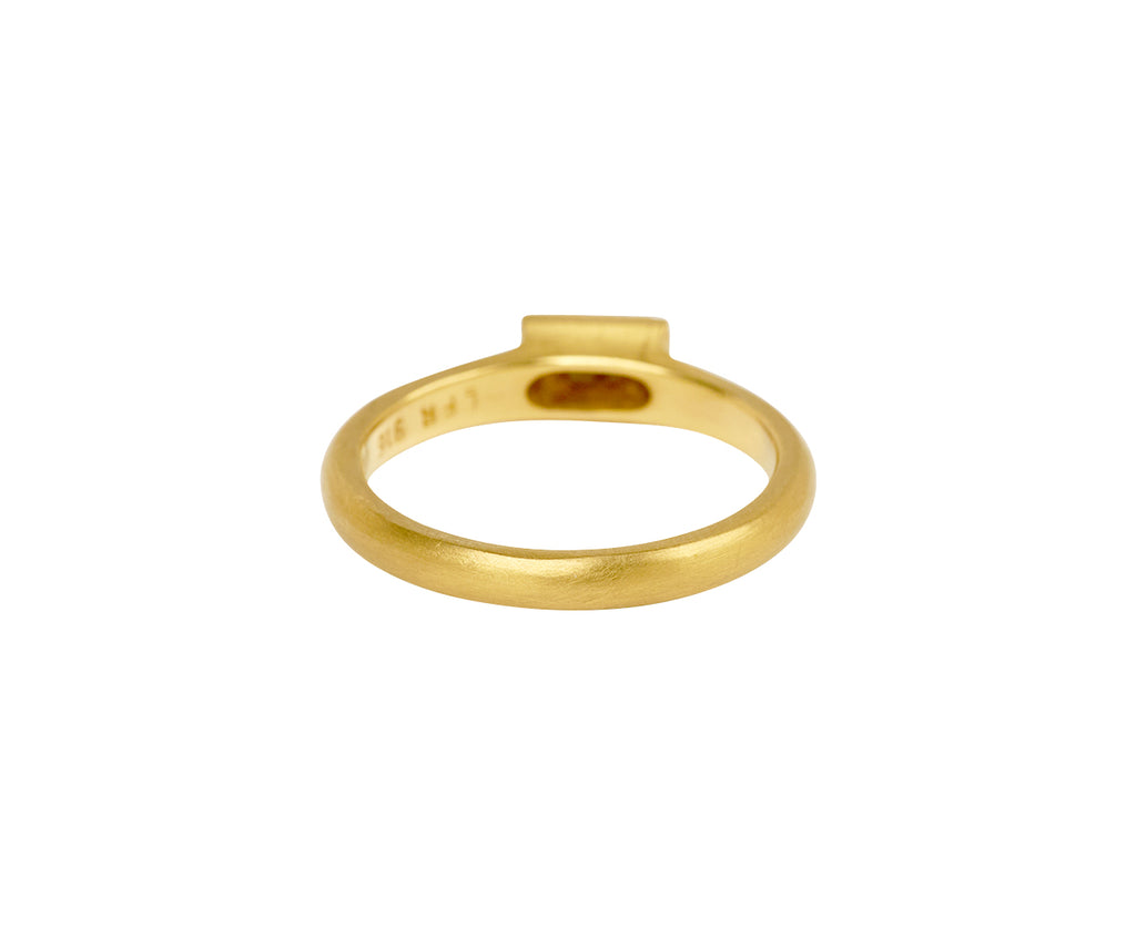 Green Sapphire Tiny Portrait Ring
