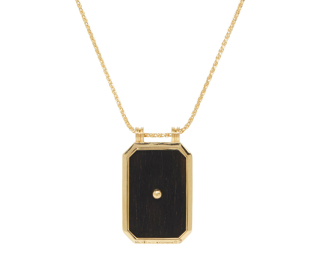 Ebony Pear Scapular Necklace