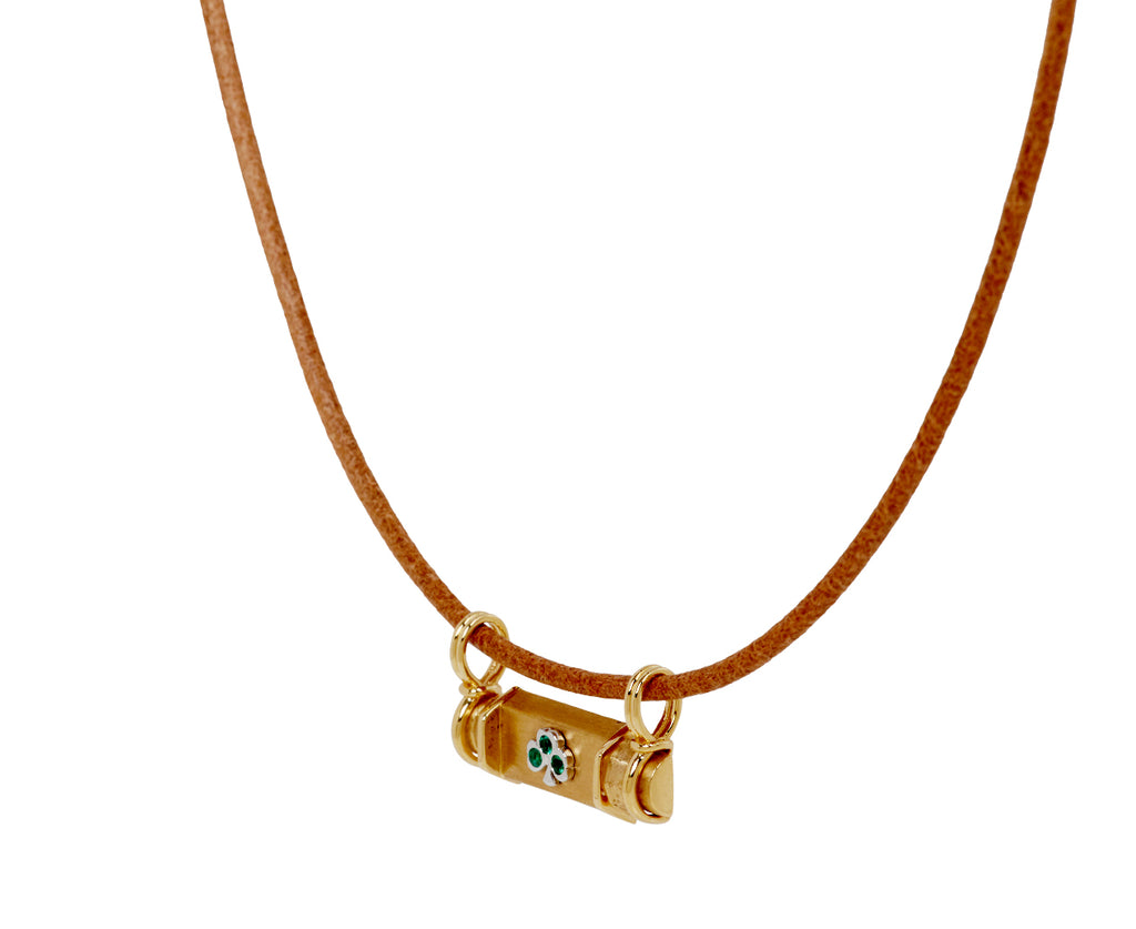 Marie Lichtenberg Clover Smash Locket Necklace - side