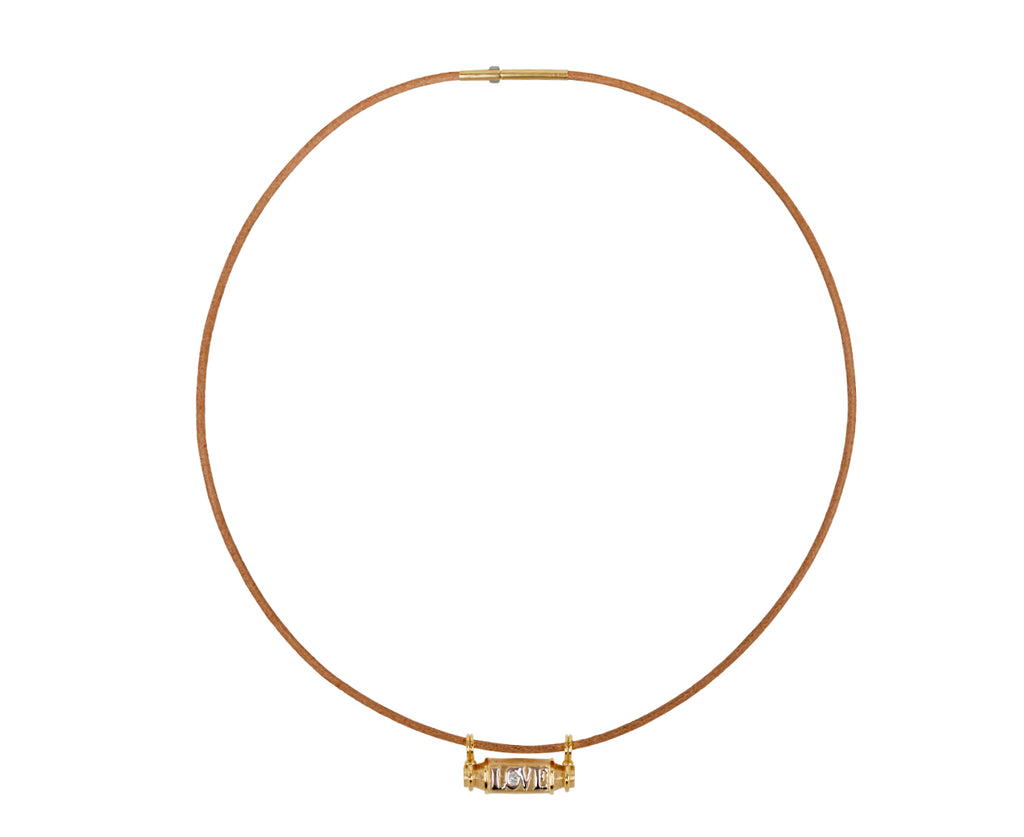 Marie Lichtenberg Love Smash Locket Necklace - top down