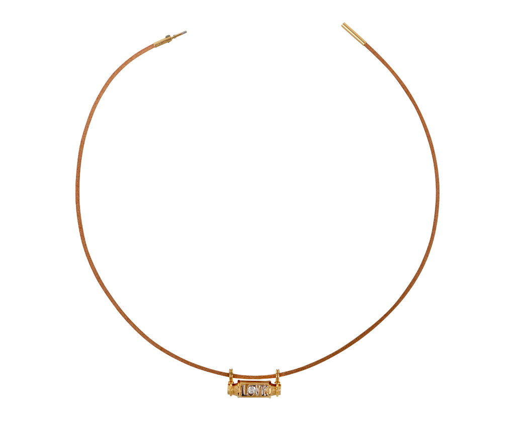 Marie Lichtenberg Love Smash Locket Necklace - top down open