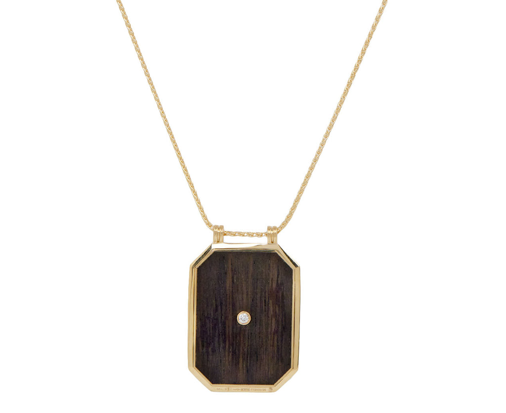 Ebony Horseshoe Scapular Necklace