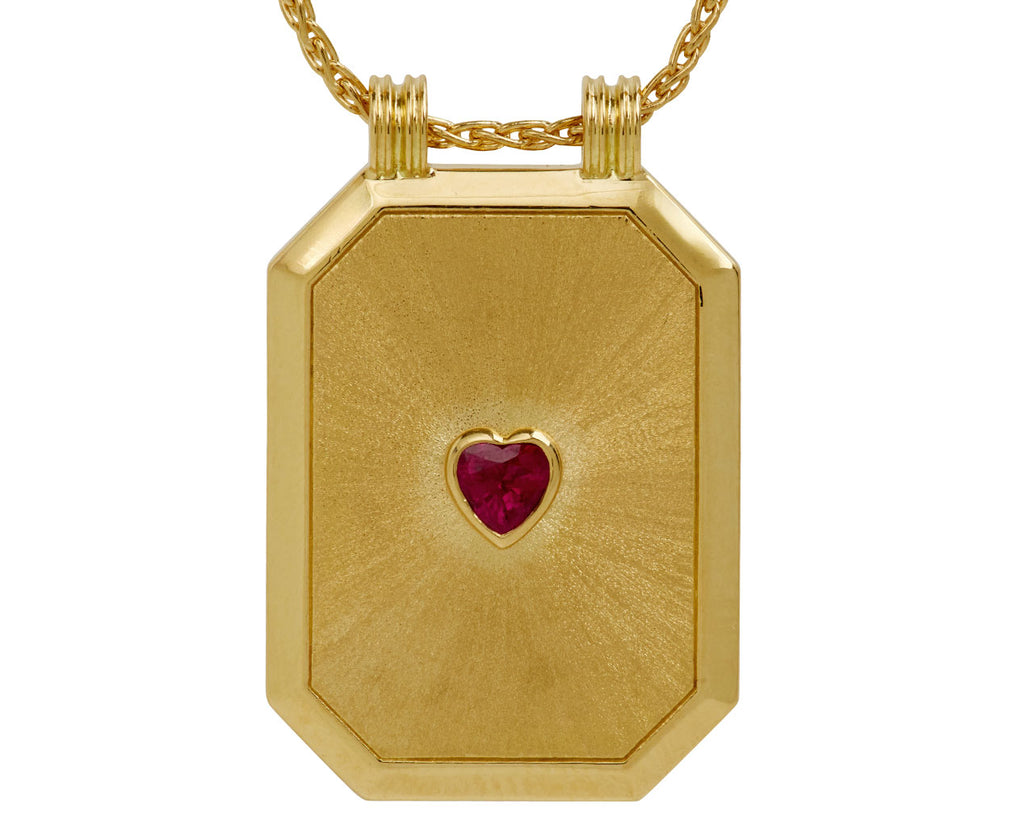 Ruby Love Scapular Pendant Necklace