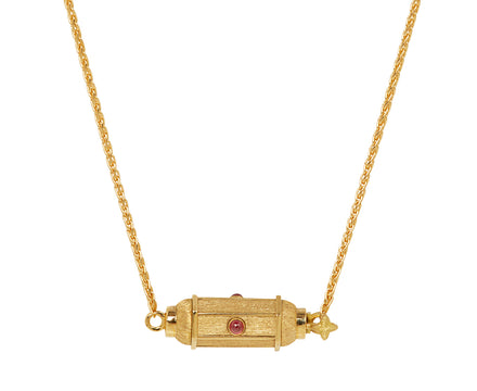 Ruby Micro Coco Locket Necklace