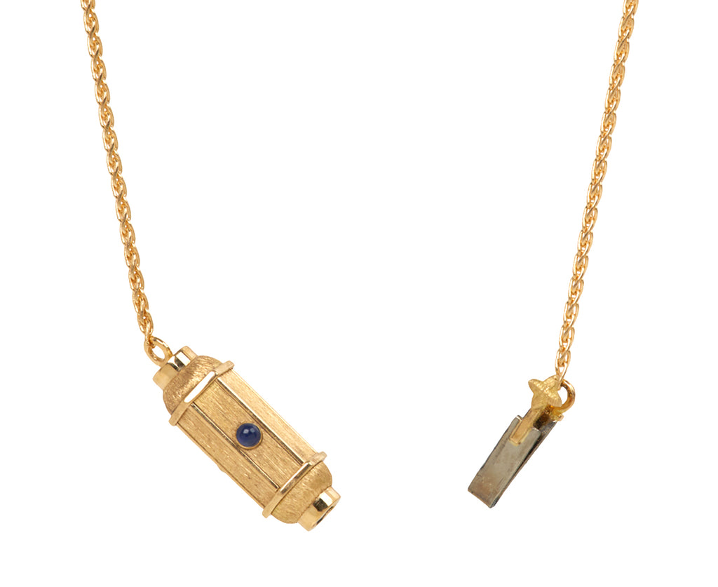 Sapphire Micro Coco Locket Necklace