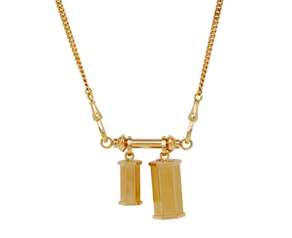 Marie Lichtenberg Micro Weight Pendant ONLY - on chain with other pendants
