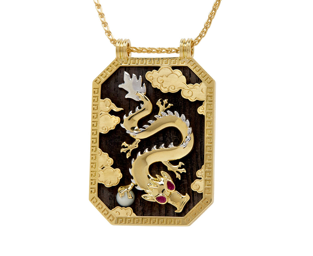 Ebony Dragon Scapular Necklace - TWISTonline 