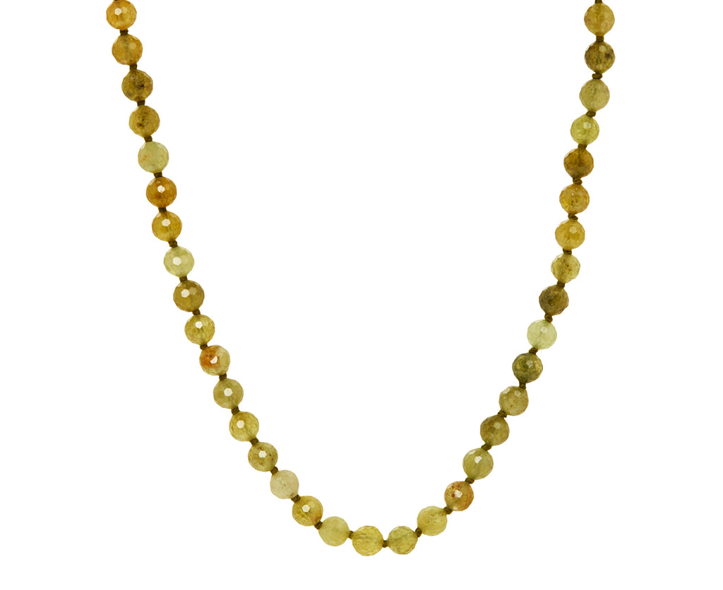 Green Garnet and Blue Opal Beaded Necklace