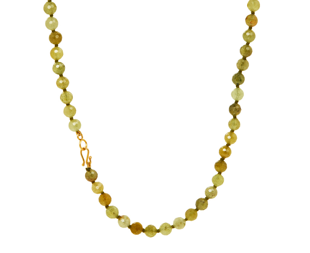 Green Garnet and Blue Opal Beaded Necklace