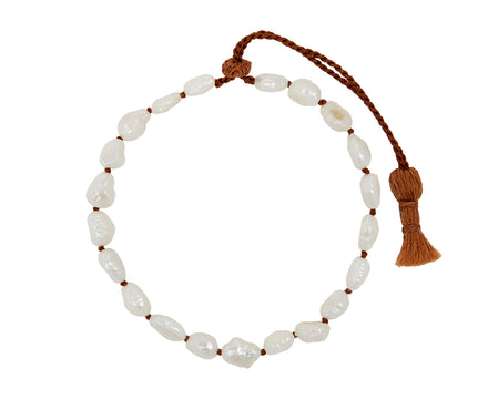 Lena Skadegard Baroque Pearl Beaded Bracelet