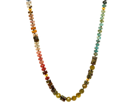 Multi Gem Beaded Necklace
