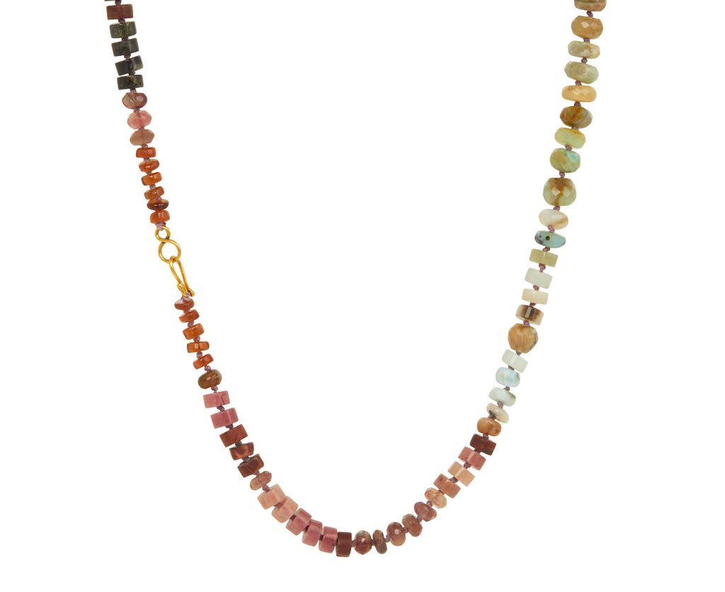 Lena Skadegard Peruvian Opal, Citrine and Quartz Beaded Necklace - Closure