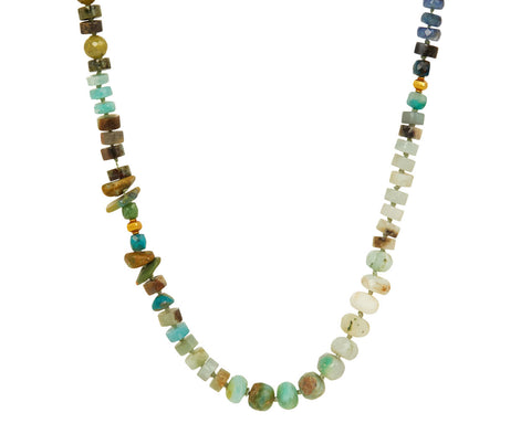 Lena Skadegard Multi Gem Beaded Necklace