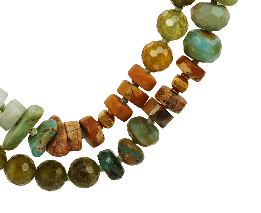 Lena Skadegard Multi Gem Beaded Necklace - Closeup