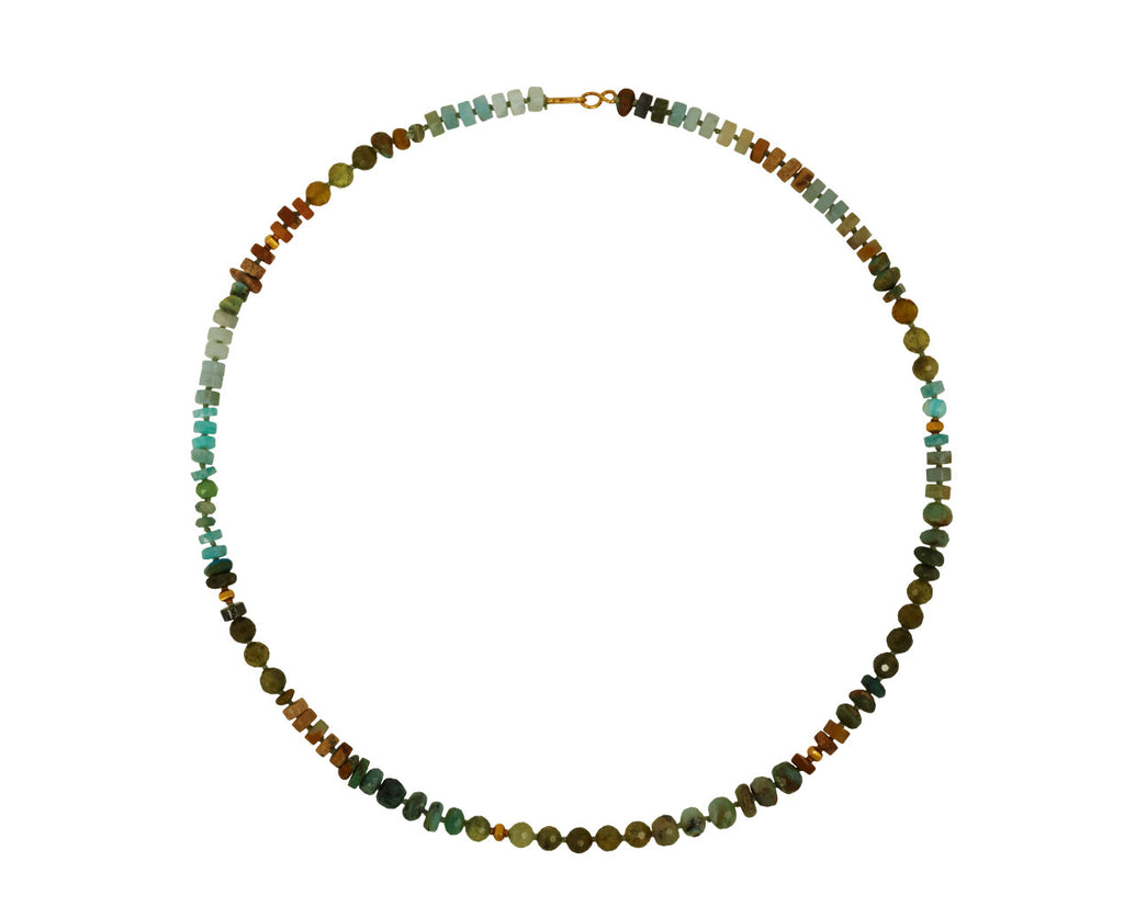 Lena Skadegard Multi Gem Beaded Necklace - Top Down