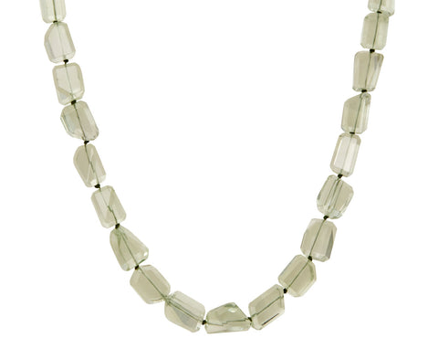 Lena Skadegard Green Amethyst Beaded Necklace