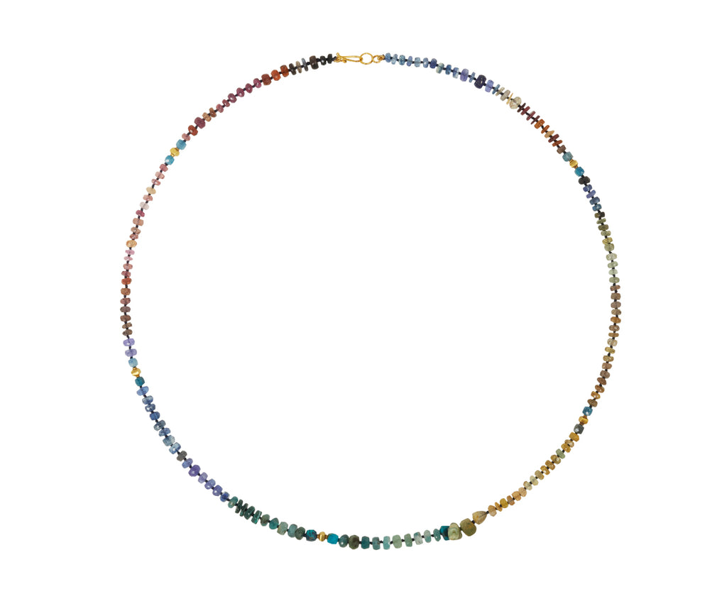 Lena Skadegard Multi Gem Beaded Necklace - top down