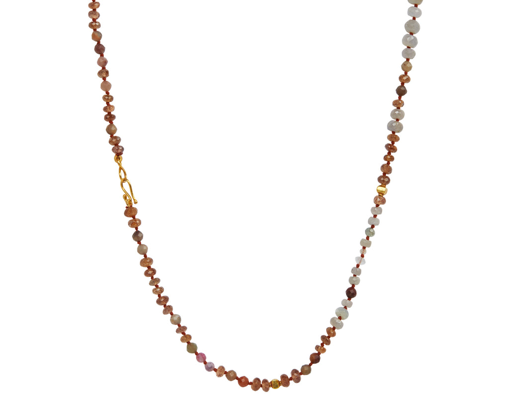 Lena Skadegard Garnet and Pink Tourmaline Beaded Necklace - Closure