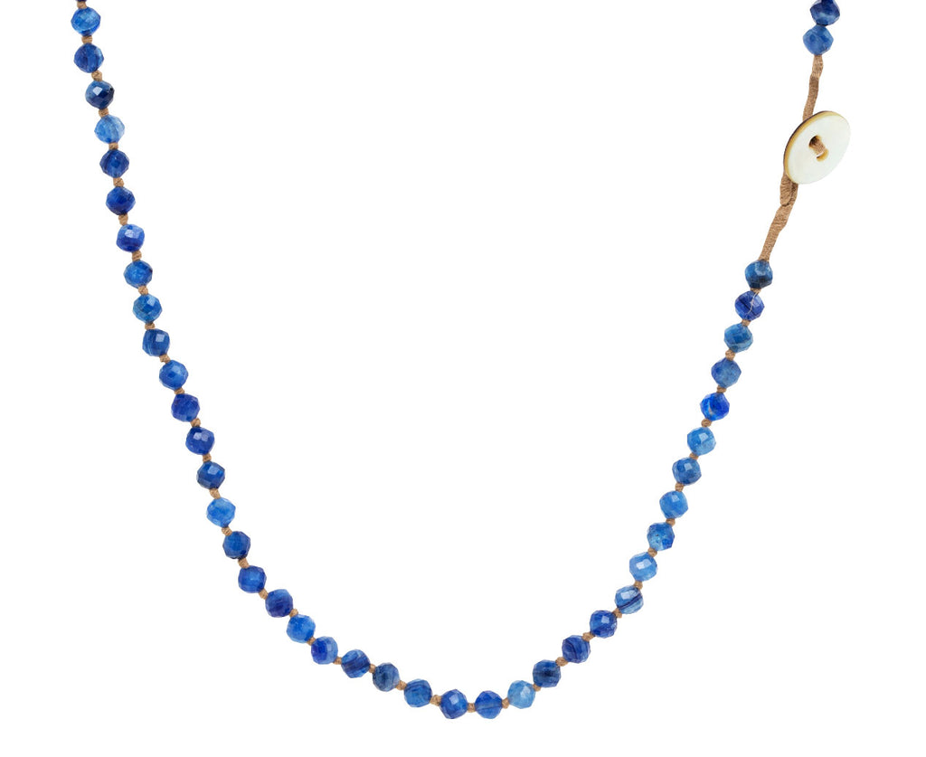 Lena Skadegard Knotted Kyanite Button Necklace - Closure