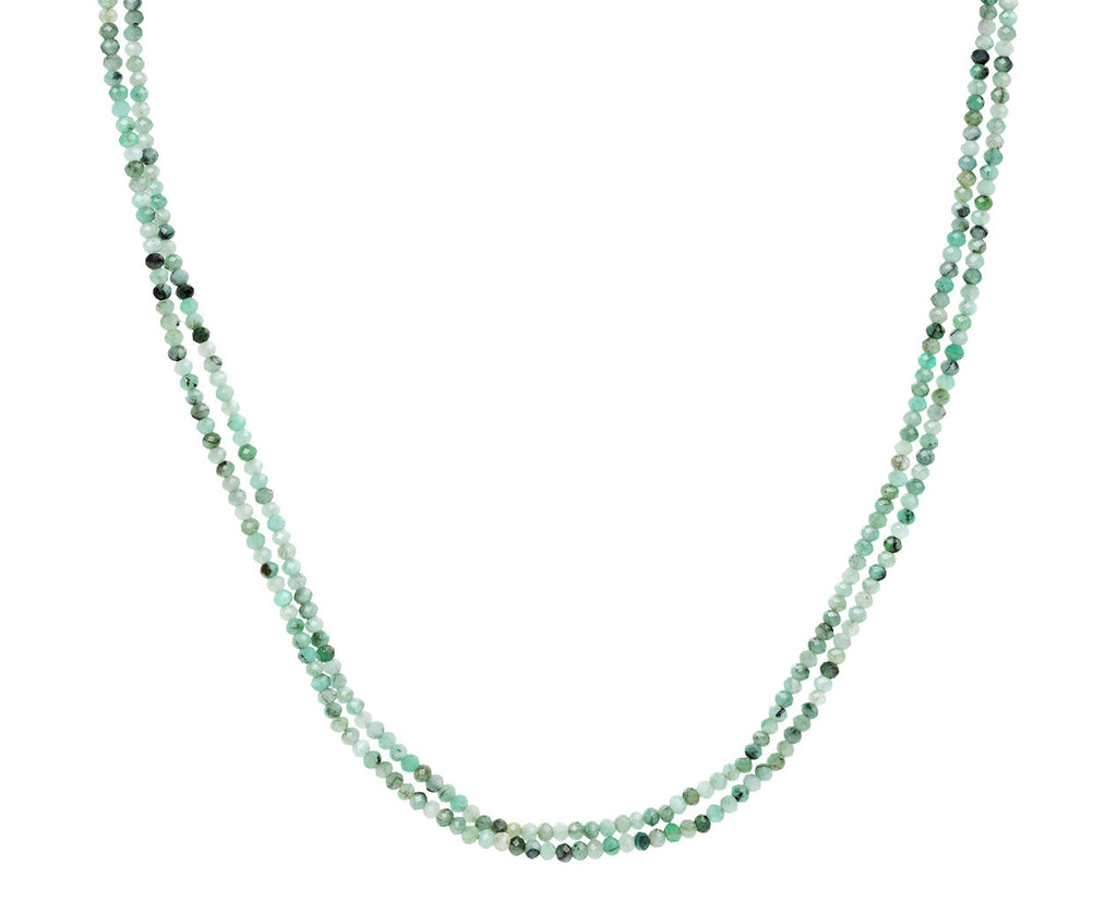 Lena Skadegard Emerald Beaded Necklace - Doubled