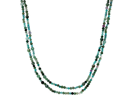 Lena Skadegard Emerald Mixed Gem Necklace