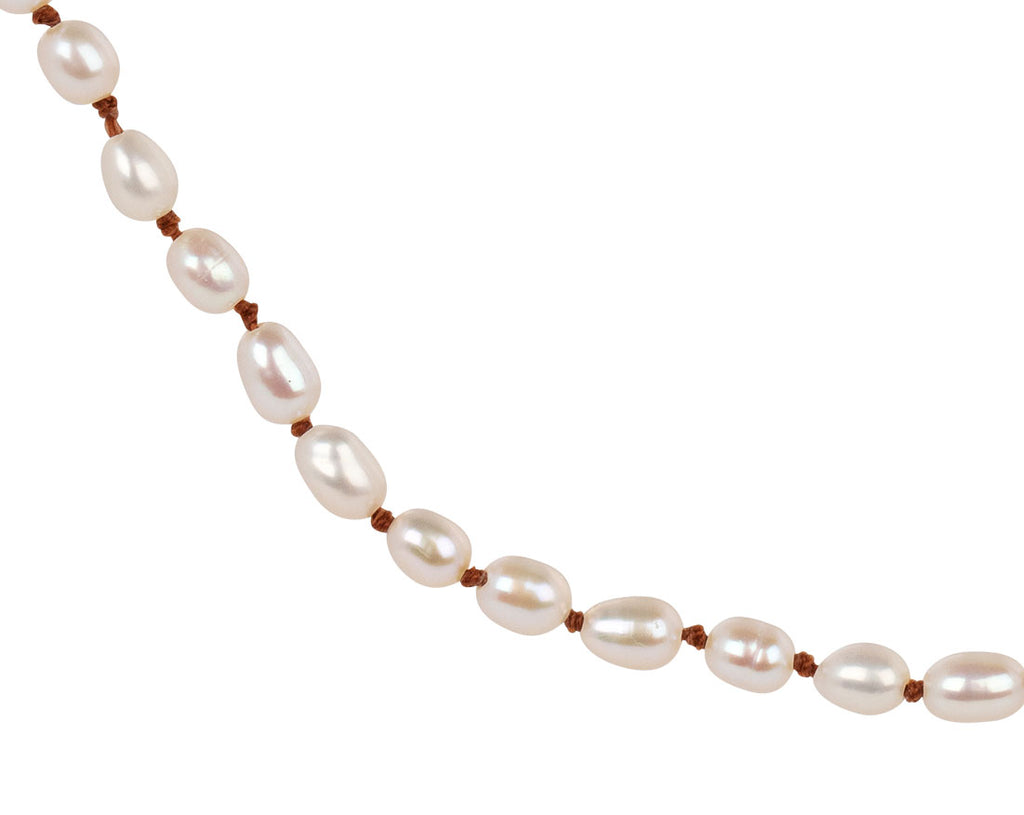 Lena Skadegard White Pearl Necklace - Closeup