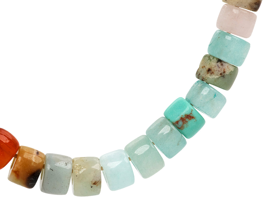 Lena Skadegard Multi Gem Beaded Necklace - Closeup