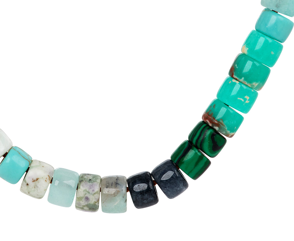 Lena Skadegard Multi Gem Beaded Necklace - Closeup