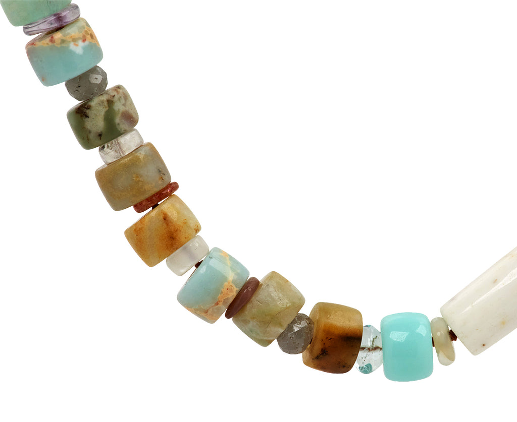 Lena Skadegard Multi Gem Beaded Necklace - Closeup