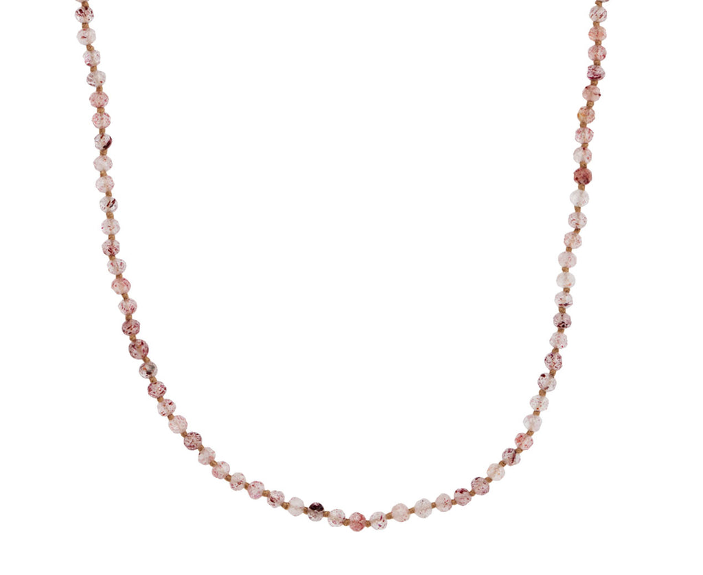 Lena Skadegard Strawberry Quartz Beaded Necklace
