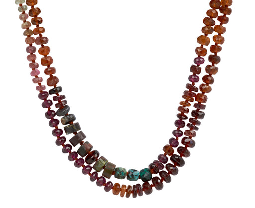 Lena Skadegard Multi Gem Beaded Necklace