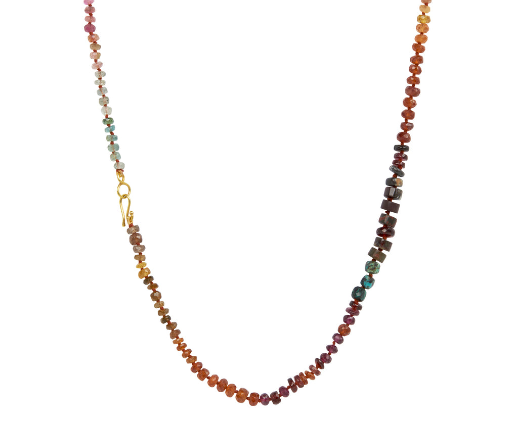 Lena Skadegard Multi Gem Beaded Necklace - closure