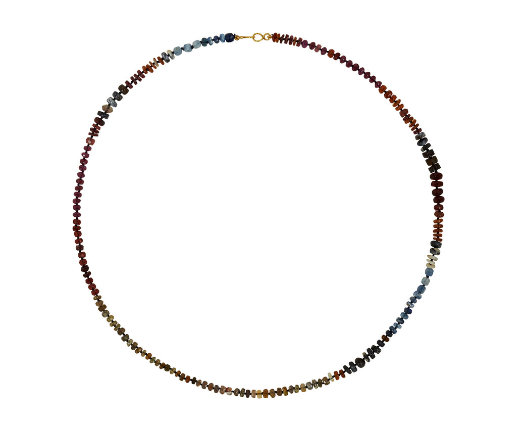 Lena Skadegard Multi Gem Beaded Necklace - top down
