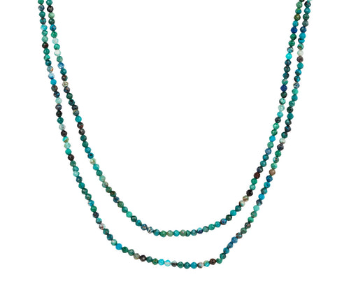 Lena Skadegard Chrysocolla Beaded Necklace - Doubled