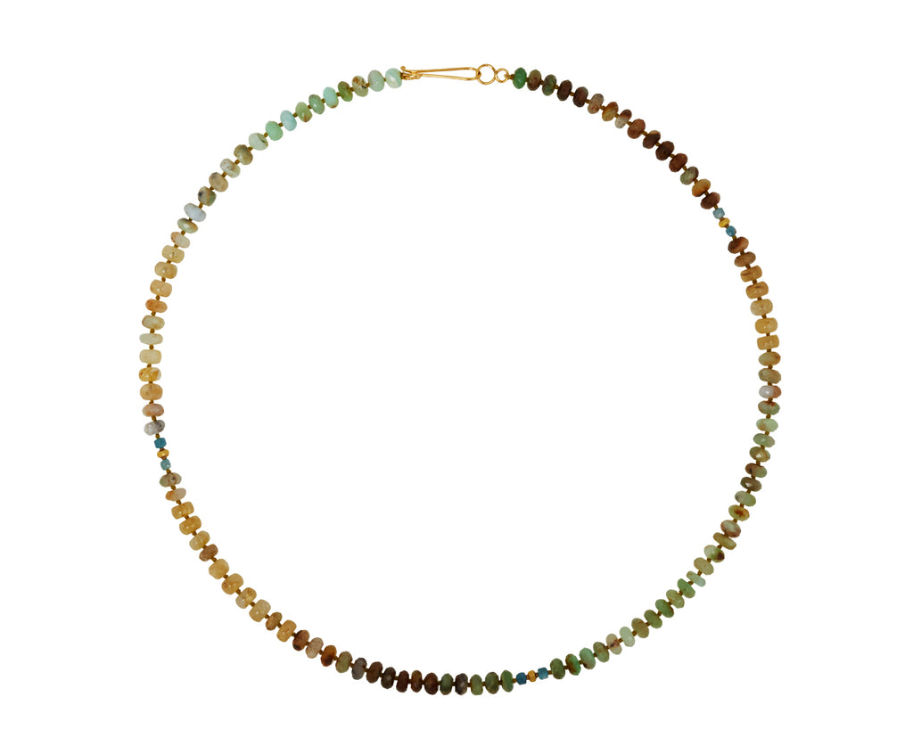 Lena Skadegard Multi Gem Beaded Necklace - top down