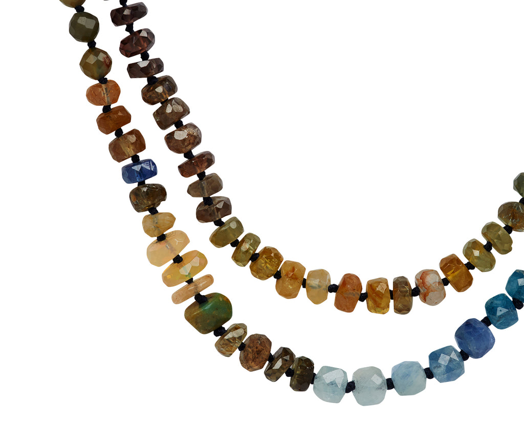 Lena Skadegard Multi Gem Beaded Necklace - closeup