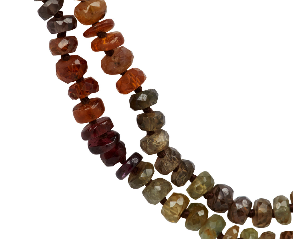 Lena Skadegard Multi Gem Beaded Necklace - closeup