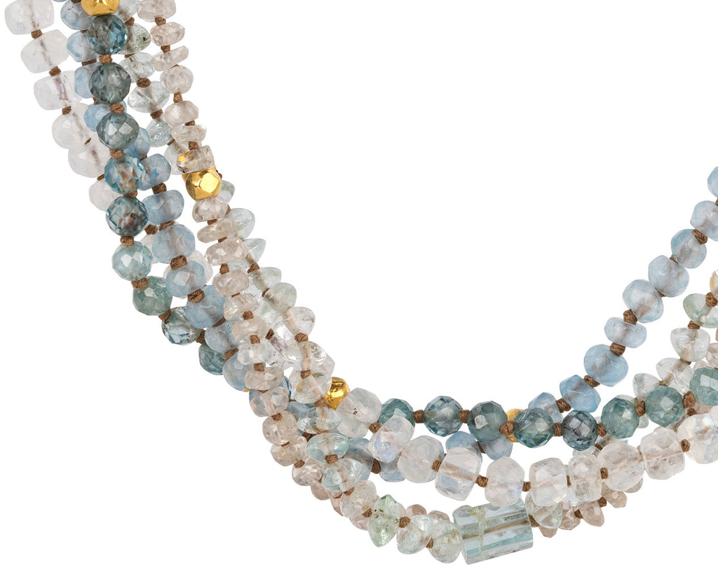 Lena Skadegard Multi Gem Beaded Necklace - Closeup