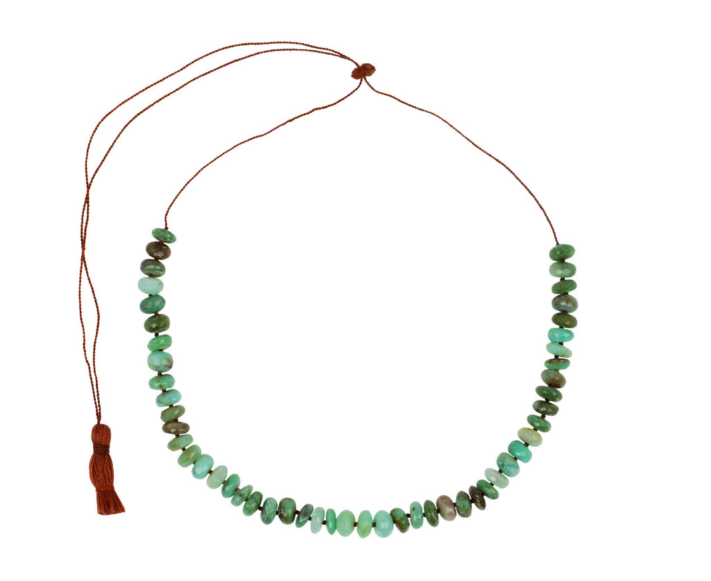 Lena Skadegard Peruvian Opal Beaded Necklace - Top View