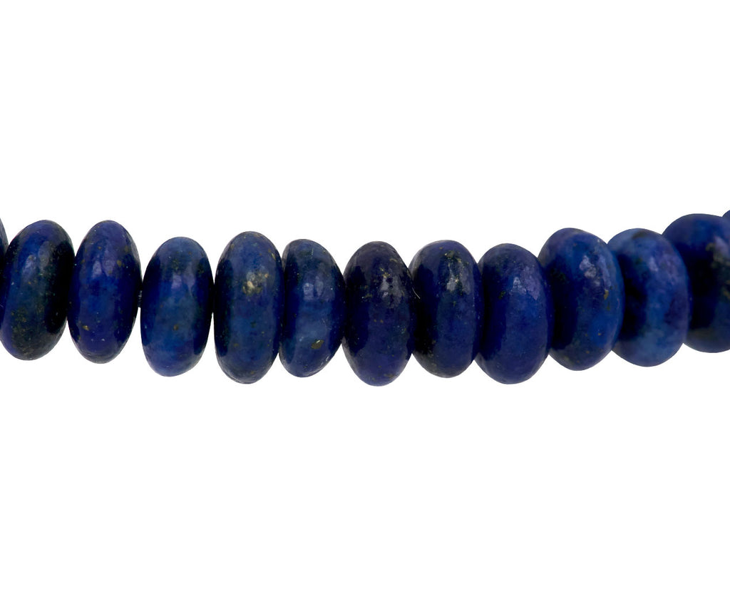 Luis Morais Twisted Tube and Lapis Beaded Bracelet - Closeup Beads