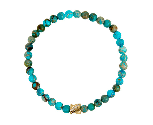 Luis Morais Imperial Jasper Double Sided Drill Bit Beaded Bracelet
